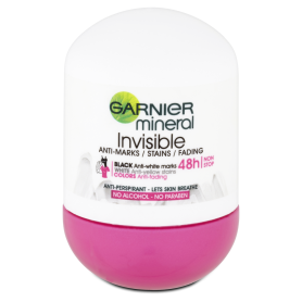 GARNIER Mineral Deo Roll-On 50 ml Invisible Black&White Floral Touch