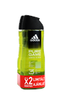 ADIDAS Férfi Tusfürdő DUO 2x400 ml Pure Game