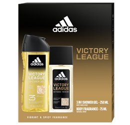 ADIDAS ajándékcsomag VICTORY LEAGUE (Natural spray + tusfürdő 250 ml) 2024