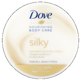 DOVE testápoló krém 300 ml Silk Jar