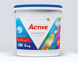 Active mosópor 5 kg vödrös Universal (65 mosás)