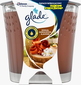 Glade® Illatgyertya 129 g Sensual szantálfa és jázmin