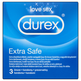 DUREX Óvszer Extra Safe 3 db