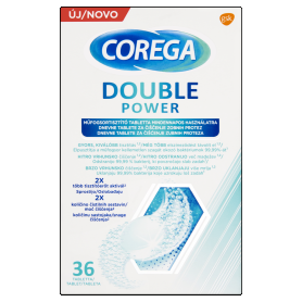 Corega Double Power műfogsortisztító tabletta 36 db