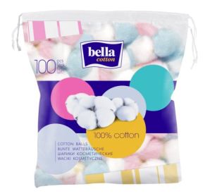 BELLA COTTON Kozmetikai Színes vattalabda 100 db