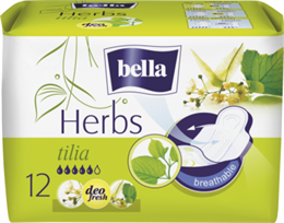 BELLA HERBS Egészségügyi Betét Tilia Hársfavirág 12 db