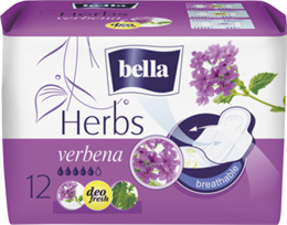 BELLA HERBS Egészségügyi Betét Verbena Vasfű 12 db