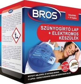 Bros elektromos szúnyogirtó készülék + 10 lap B010