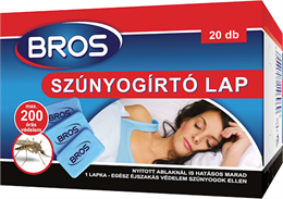 Bros elektromos készülékhez szúnyogirtó utántöltő lap 20 db B011