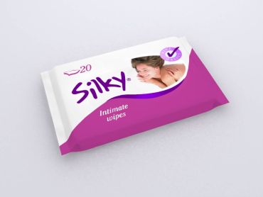 Silky intim törlőkendő Sensitive 20 lap