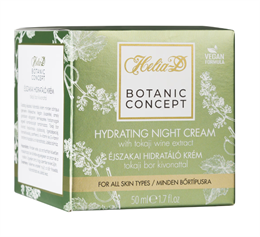 Helia-D Botanic Concept hidratáló krém éjszakai Tokaji Bor Kivonattal 50 ml
