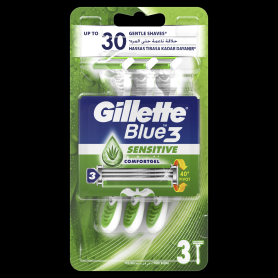 Gillette Blue3 Sensitive eldobható borotva 3 db