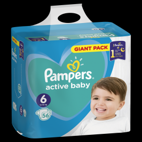 Pampers Active Baby pelenka Giant Pack 6méret 56 db