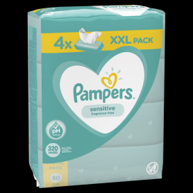 Pampers törlőkendő 4x80 db Sensitive