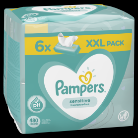 Pampers törlőkendő Sensitive 6x80 db