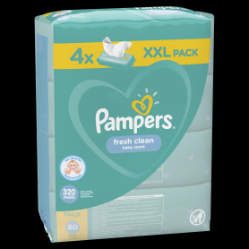 Pampers törlőkendő 4x80 db Fresh Clean