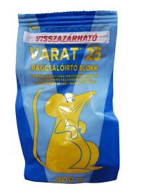 VARAT 25 rágcsálóirtó blokk 300 g