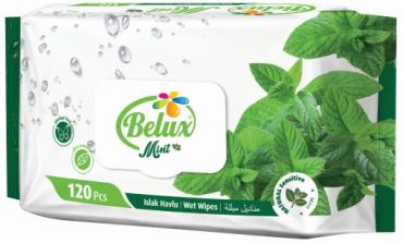 BELUX nedves törlőkendő menthol-citrom (MINT) 120 db flip top