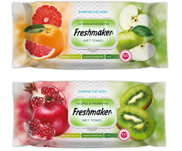 Freshmaker FRUIT nedves törlőkendő 100 lapos kupakos