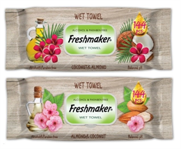 Freshmaker Extra Jumbo Coconut törlőkendő 144 lapos kupakos