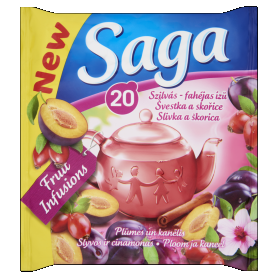 SAGA gyümölcstea 20 filter Fahéjas Szilva