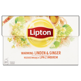 LIPTON herba tea 20 filter Hársfa-Gyömbér