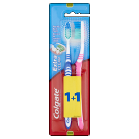 COLGATE fogkefe Extra clean 1+1