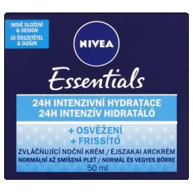 NIVEA Essentials éjszakai arckrém 50 ml normál bőrre