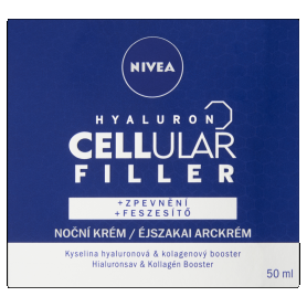 NIVEA Hyaluron Cellular Filler feszesítő éjszakai arckrém 50 ml