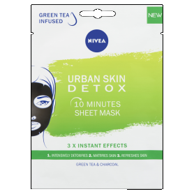 NIVEA URBAN SKIN fátyolmaszk 1 db 10 perces méregtelenítő