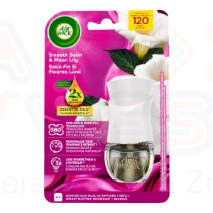 AirWick Elektromos Készülék Utántöltővel Bársonyos Szatén & Liliom 19 ml