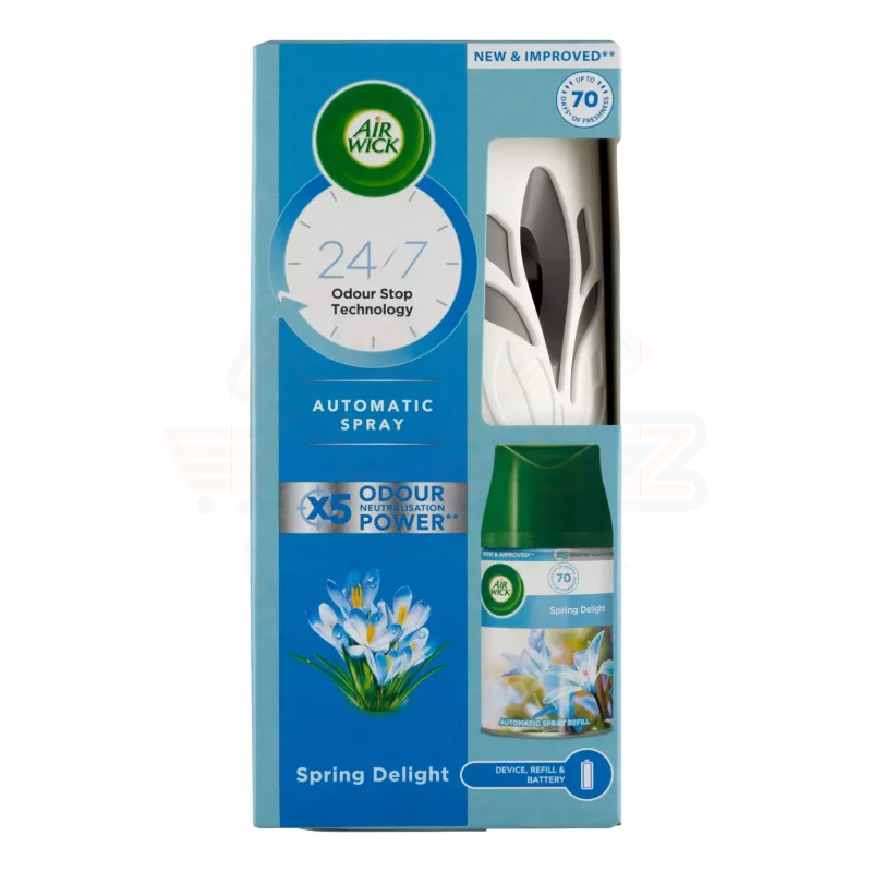 AirWick Freshmatic Pure légfrissítő készülék utántöltővel 250 ml Spring Delights Kép