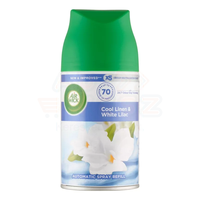 AirWick Freshmatic légfrissítő spray utántöltő 250 ml Friss Ruha & Fehér Orgona Kép
