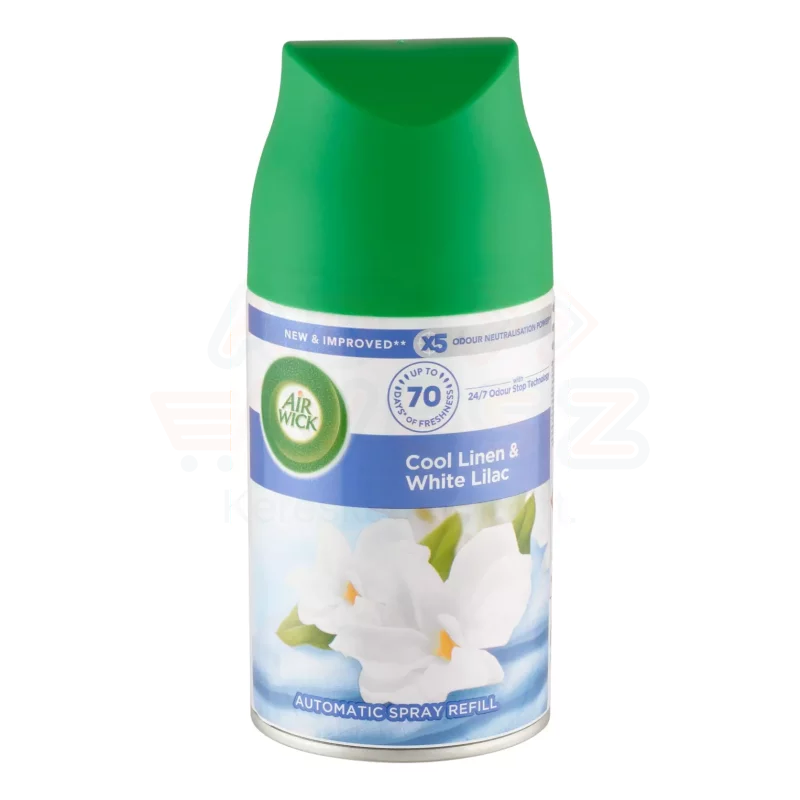 AirWick Freshmatic légfrissítő spray utántöltő 250 ml Friss Ruha & Fehér Orgona Kép