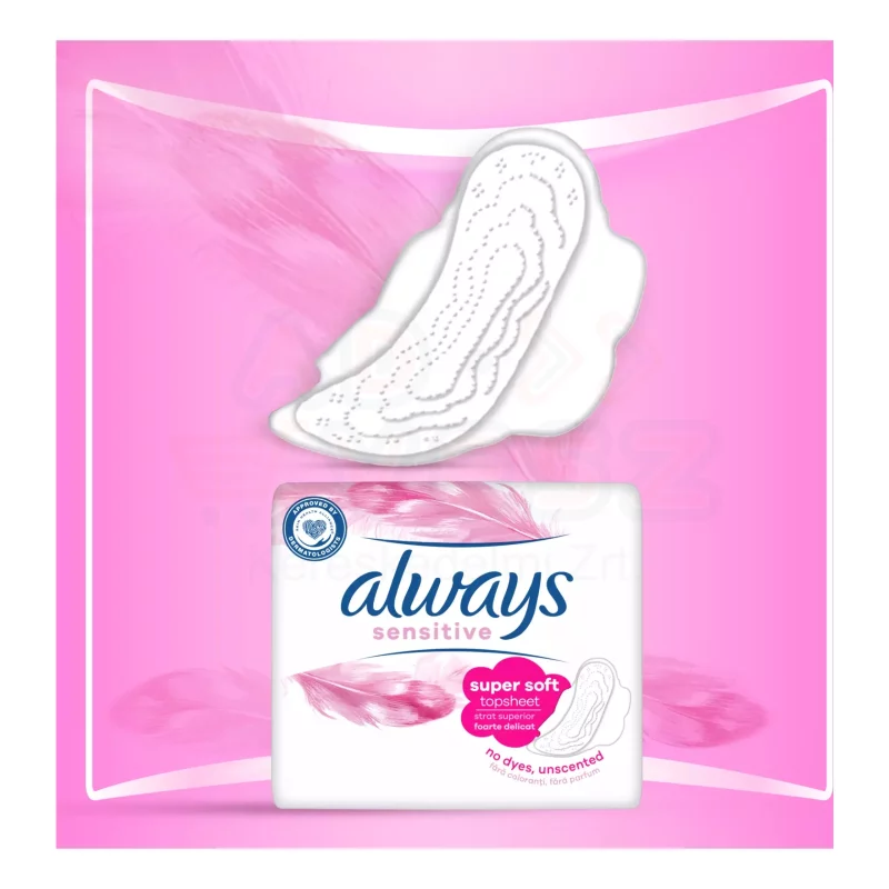 Always egészségügyi betét Duo Sensitive Super 16 db Kép