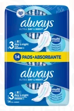 Always egészségügyi betét Duo Ultra Night 14 db Kép