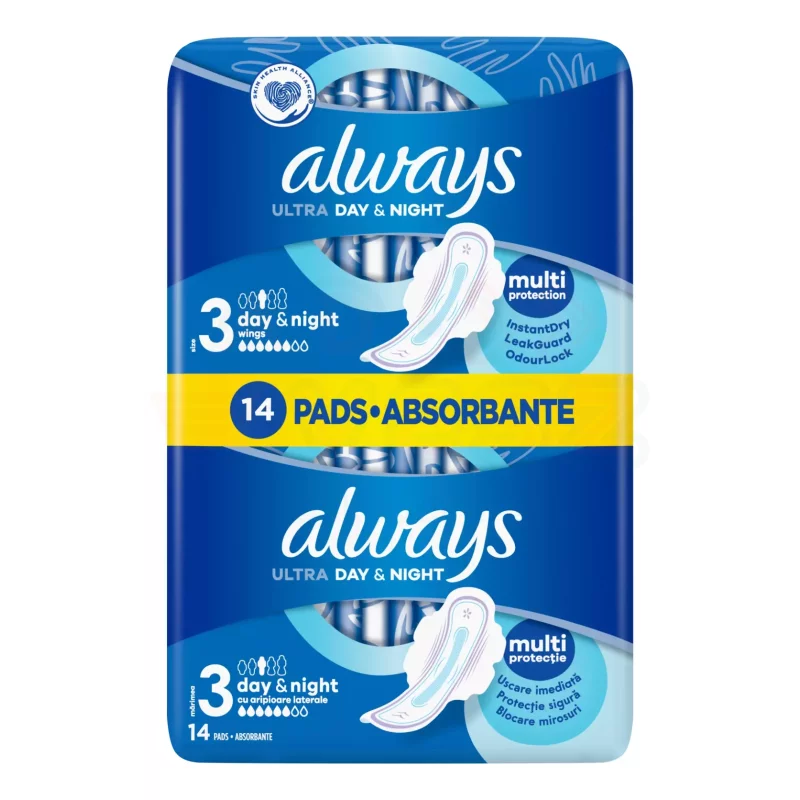 Always egészségügyi betét Duo Ultra Night 14 db Kép