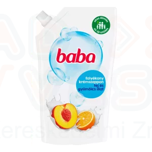 BABA folyékony szappan utántöltő 500 ml Tej Gyümölcs
