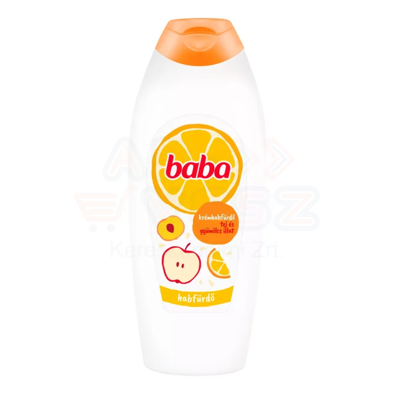 BABA habfürdő 750 ml Tej és gyümölcs Kép
