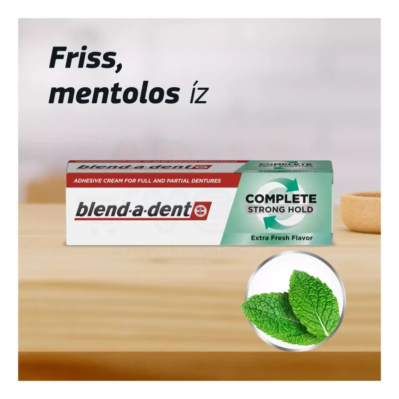 Blend-A-Dent protézisragasztó 47 g Complete Extra friss ízesítés Kép