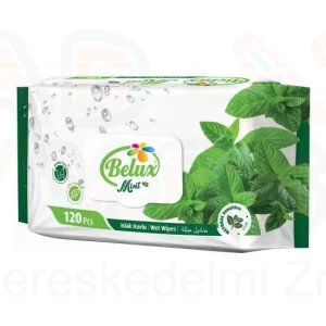 BELUX nedves törlőkendő menthol-citrom (MINT) 120 db flip top