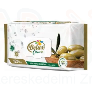 BELUX nedves törlőkendő oliva (OLIVE) 120 db flip top
