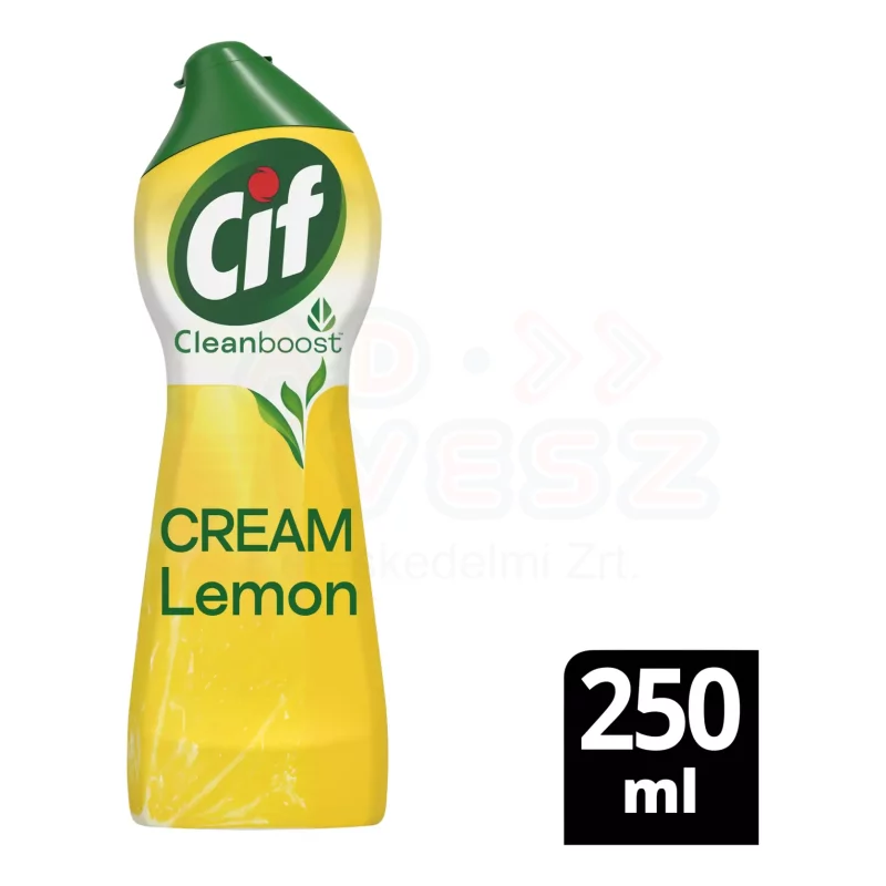 CIF Cleanboost súrolókrém 250 ml Lemon Kép