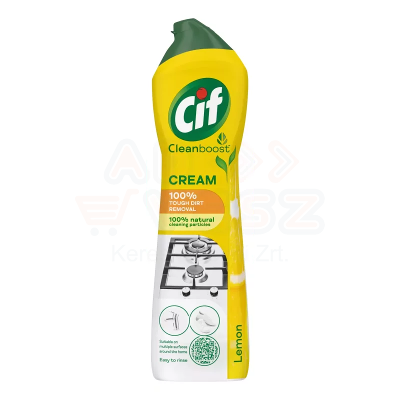 CIF Cleanboost súrolókrém 500 ml Lemon Kép