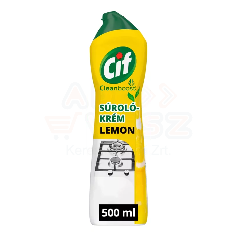 CIF Cleanboost súrolókrém 500 ml Lemon Kép