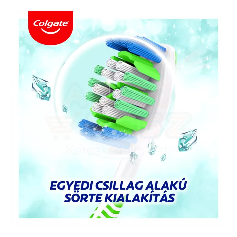 COLGATE fogkefe Max white közepes 1+1 Kép