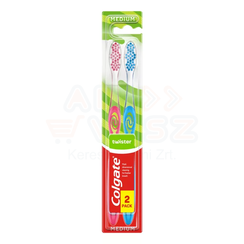COLGATE fogkefe Twister Medium Duo Kép