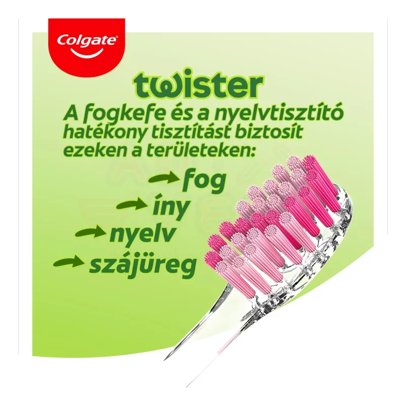 COLGATE fogkefe Twister Medium Duo Kép