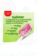 COLGATE fogkefe Twister Medium Duo Kép