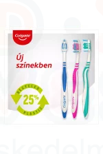 COLGATE fogkefe ZigZag Plus közepes 1+1 db Kép